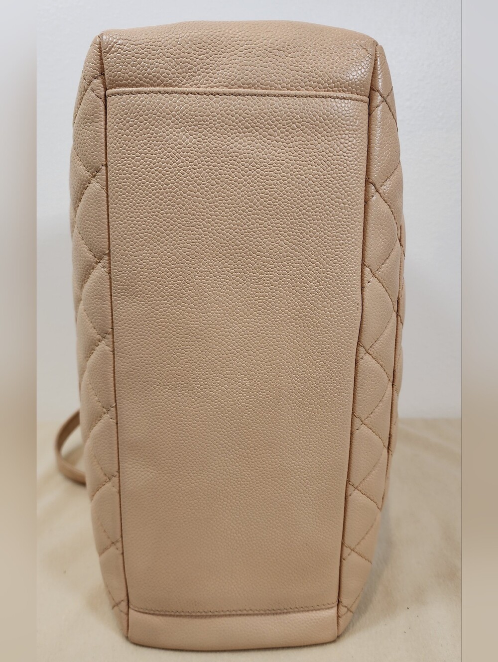 Chanel 2008-2009 Grand Shopping Tote. Minor Fade On Hardware. - Picture 5 of 16